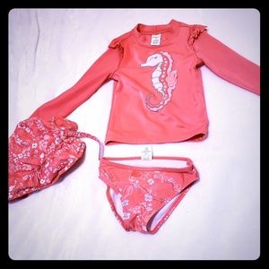 Pre loved Gymboree 3t swim set